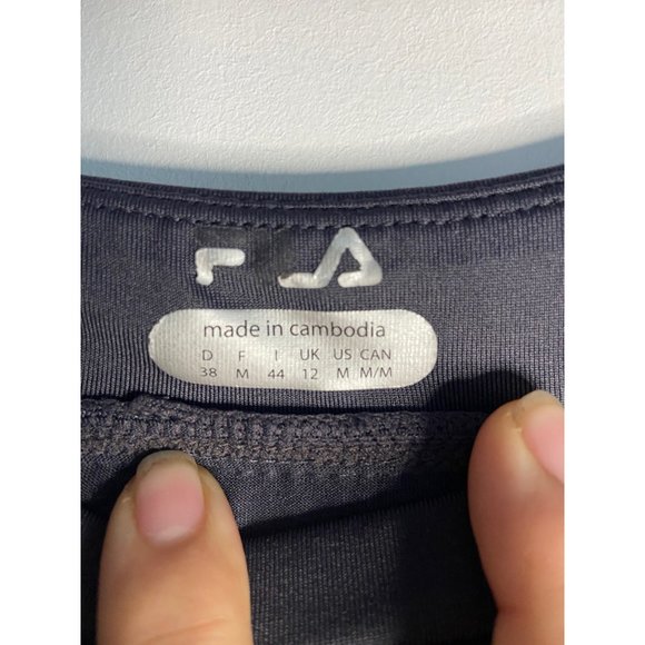 EUC FILA Athletic Leggings with Zip Pocket Gray/Coral Women… - Picture 4 of 5